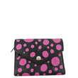 LOUIS VUITTON LV X YK Victorine Polka Dot Monogram Empreinte Leather Wallet Fuchsia