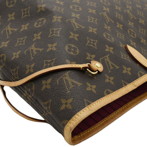 LOUIS VUITTON Neverfull GM Monogram Canvas Shoulder Bag Fuchsia