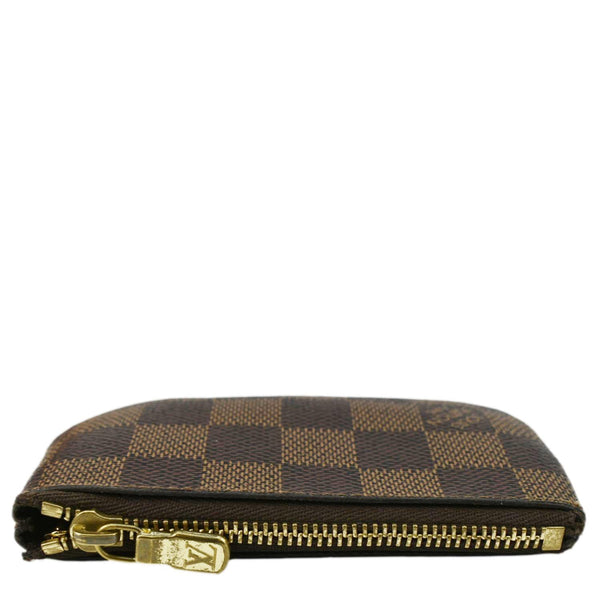 LOUIS VUITTON Key Cles Damier Ebene Pouch Brown