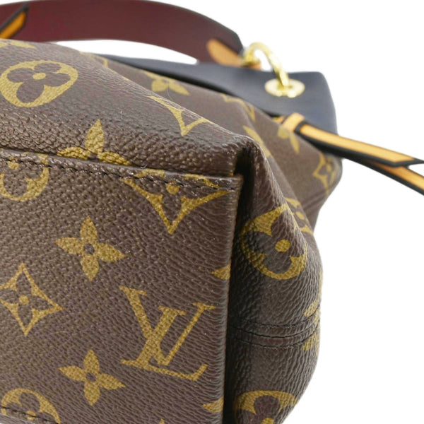 LOUIS VUITTON Tuileries Besace Monogram Canvas Shoulder Bag Navy Blue