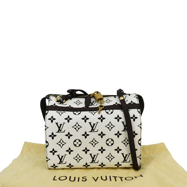 LOUIS VUITTON Speedy Amazon PM Monogram Canvas Crossbody Bag White Chocolate