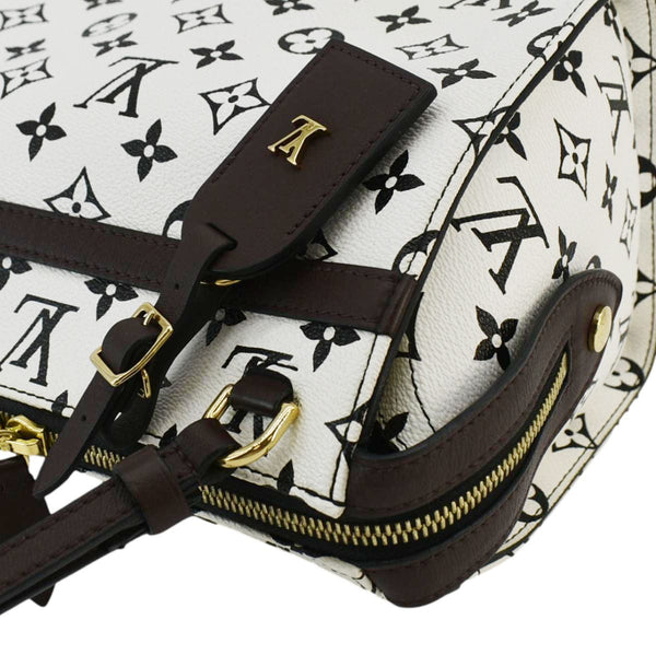 LOUIS VUITTON Speedy Amazon PM Monogram Canvas Crossbody Bag White Chocolate