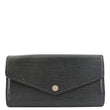 LOUIS VUITTON Sarah Epi Leather Wallet Black