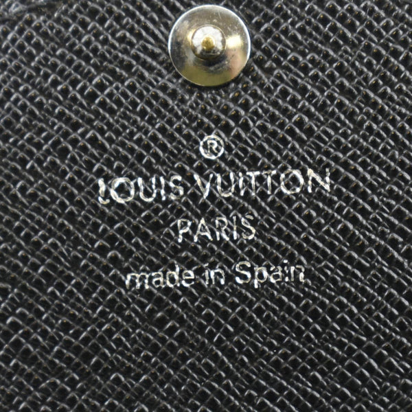 LOUIS VUITTON Sarah Epi Leather Wallet Black