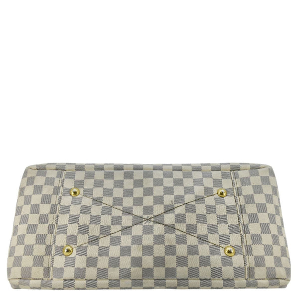 LOUIS VUITTON Artsy MM Damier Azur Hobo Bag White