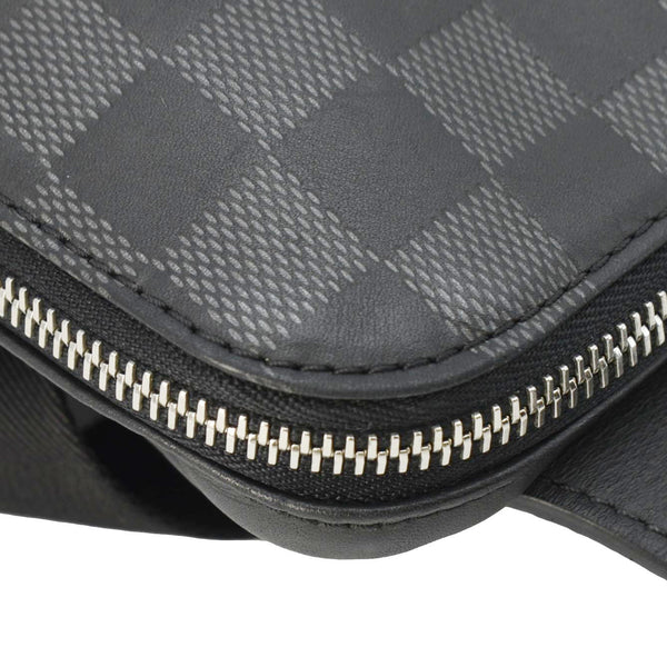 LOUIS VUITTON Avenue Sling Damier Graphite Backpack Bag Black