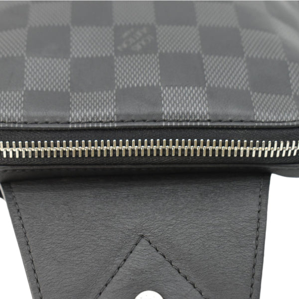 LOUIS VUITTON Avenue Sling Damier Graphite Backpack Bag Black