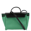 HERMES Herbag Zip 31 Toile Canvas Tote Shoulder Bag Green