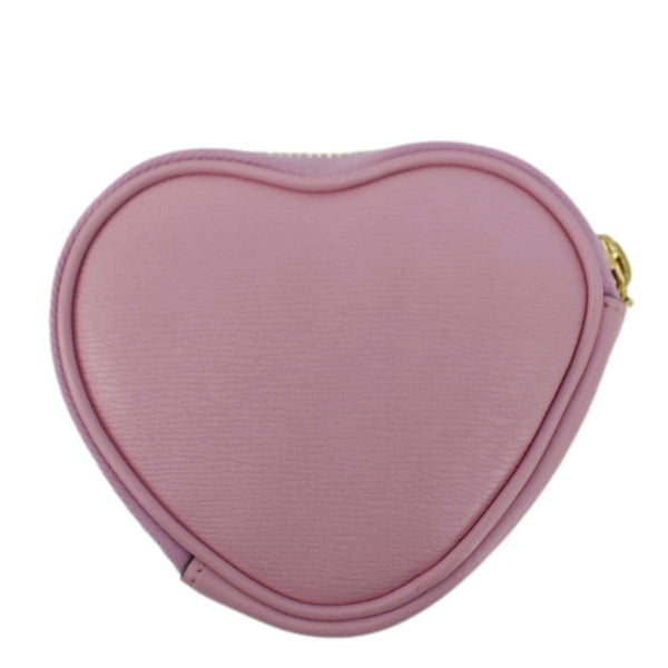 GUCCI Bananya Heart Shape Leather Coin Case Pink 701062