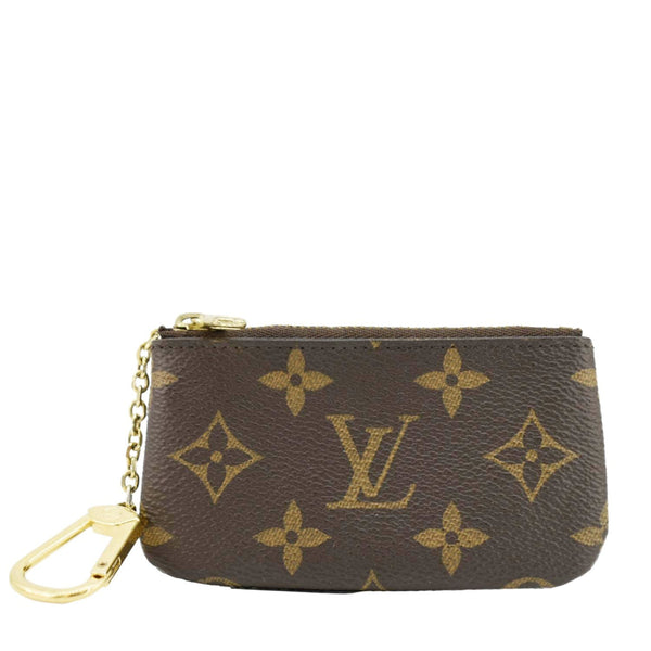 LOUIS VUITTON Key Coin Pouch Monogram Canvas Brown