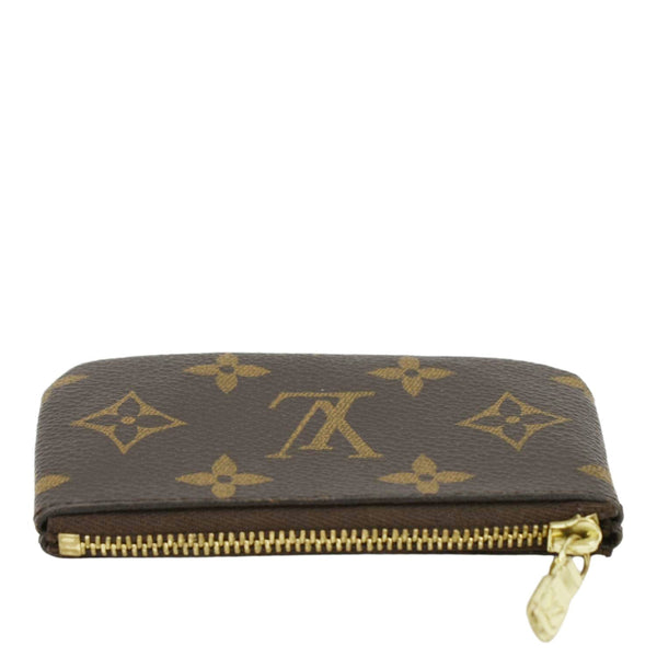 LOUIS VUITTON Key Coin Pouch Monogram Canvas Brown