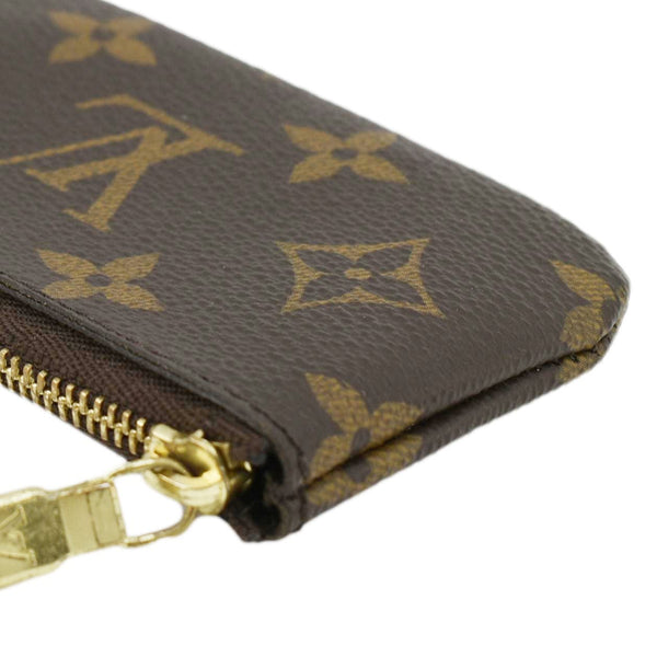 LOUIS VUITTON Key Coin Pouch Monogram Canvas Brown