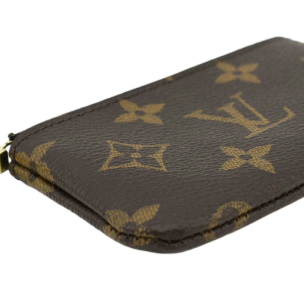 LOUIS VUITTON Key Coin Pouch Monogram Canvas Brown