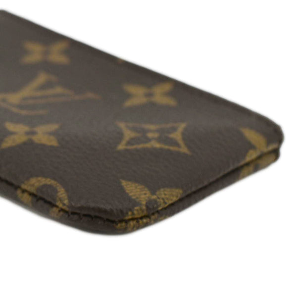 LOUIS VUITTON Key Coin Pouch Monogram Canvas Brown