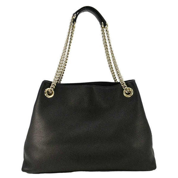 Gucci Soho Medium Pebbled Leather Shoulder Bag Black 308982