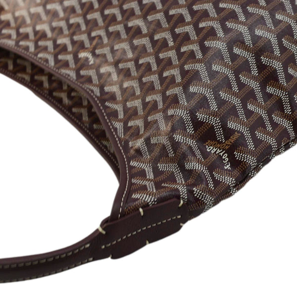 GOYARD Boheme Canvas Hobo Bag Burgundy