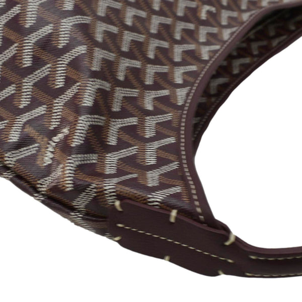 GOYARD Boheme Canvas Hobo Bag Burgundy