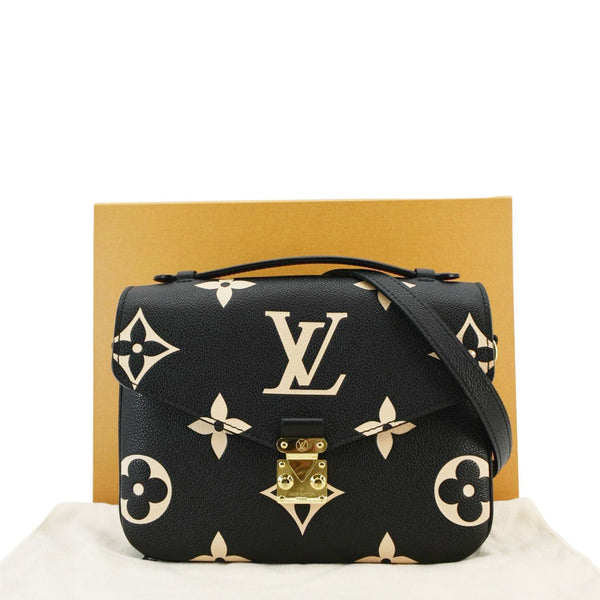 LOUIS VUITTON Metis Pochette Empreinte Leather Crossbody Bag Bicolor