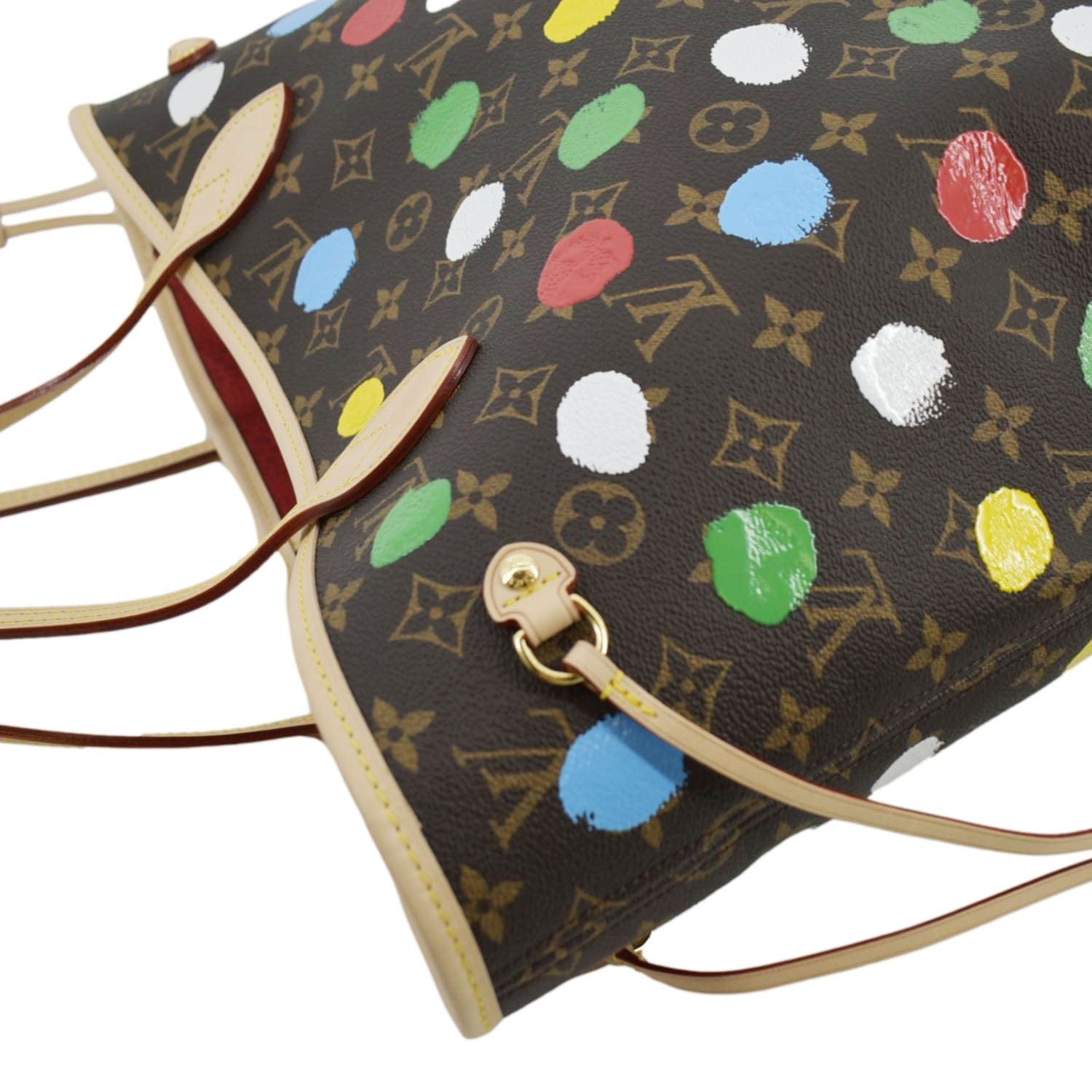 LV x YK Neverfull MM Bag - Luxury Monogram Canvas Brown