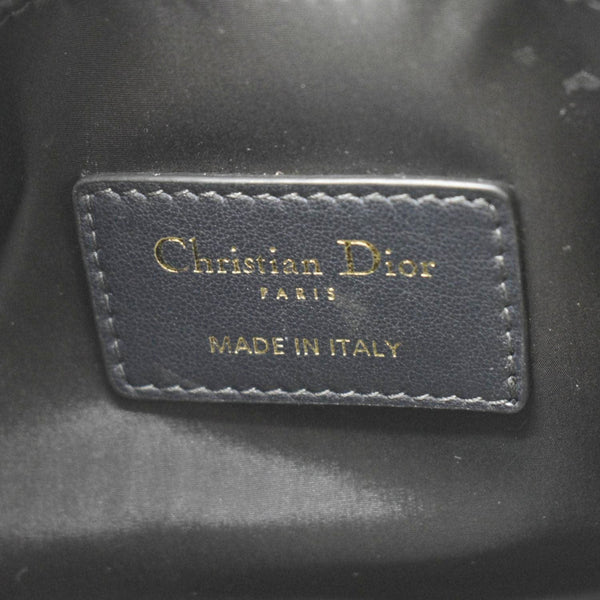 CHRISTIAN DIOR 30 Montaigne Aphrodite Oblique Jacquard Pouch Navy Blue