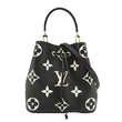 LOUIS VUITTON NeoNoe MM Bicolor Monogram Empreinte Shoulder Bag Black