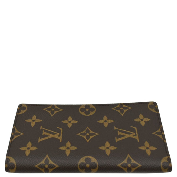 LOUIS VUITTON Brazza Monogram Canvas Bifold Long Wallet Brown