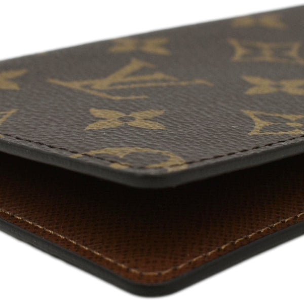 LOUIS VUITTON Brazza Monogram Canvas Bifold Long Wallet Brown