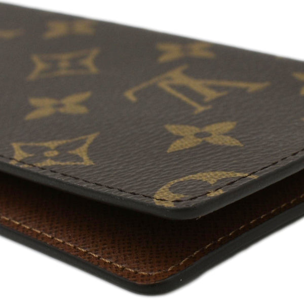 LOUIS VUITTON Brazza Monogram Canvas Bifold Long Wallet Brown