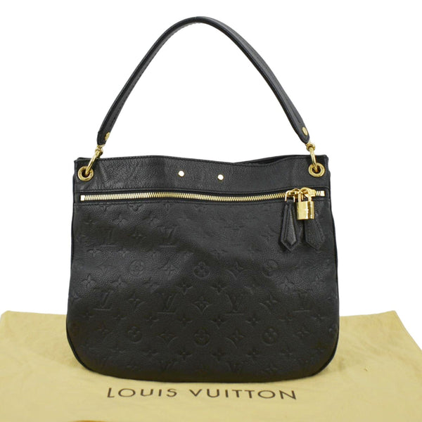 LOUIS VUITTON Spontini Empreinte Leather Shoulder Bag Black