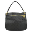 LOUIS VUITTON Spontini Empreinte Leather Shoulder Bag Black