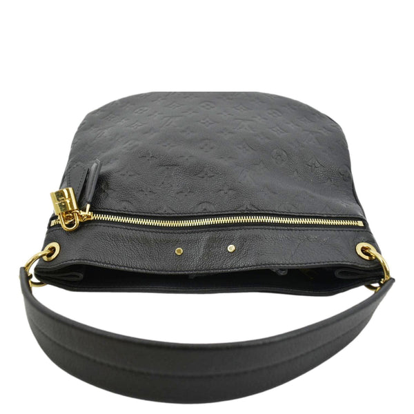 LOUIS VUITTON Spontini Empreinte Leather Shoulder Bag Black