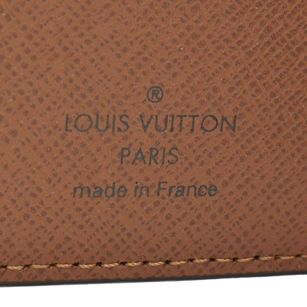 LOUIS VUITTON Brazza Monogram Canvas Bifold Long Wallet Brown