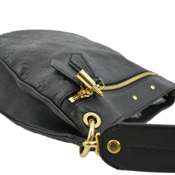 LOUIS VUITTON Spontini Empreinte Leather Shoulder Bag Black