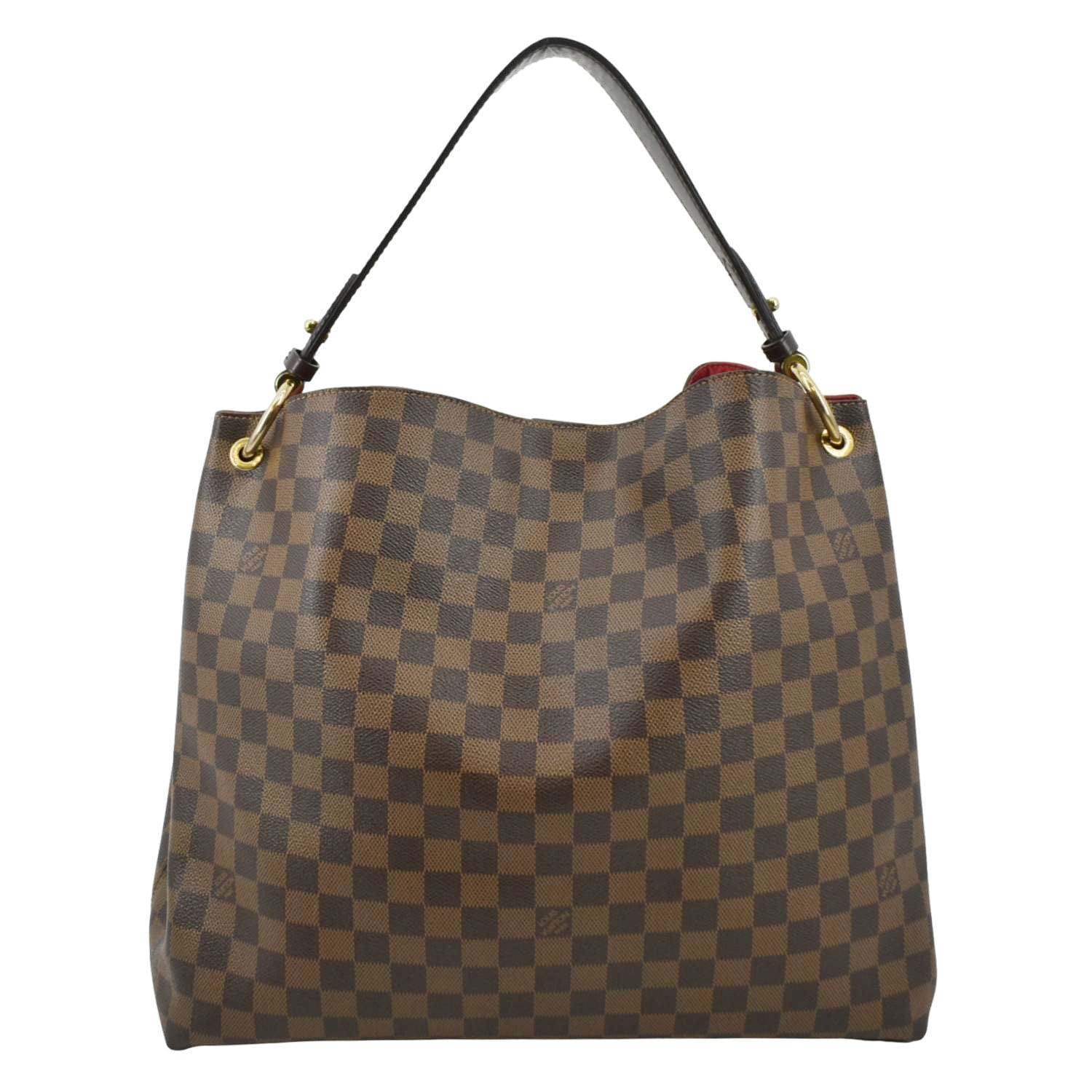 Louis Vuitton Graceful Mm Damier Ebene Canvas Hobo Bag