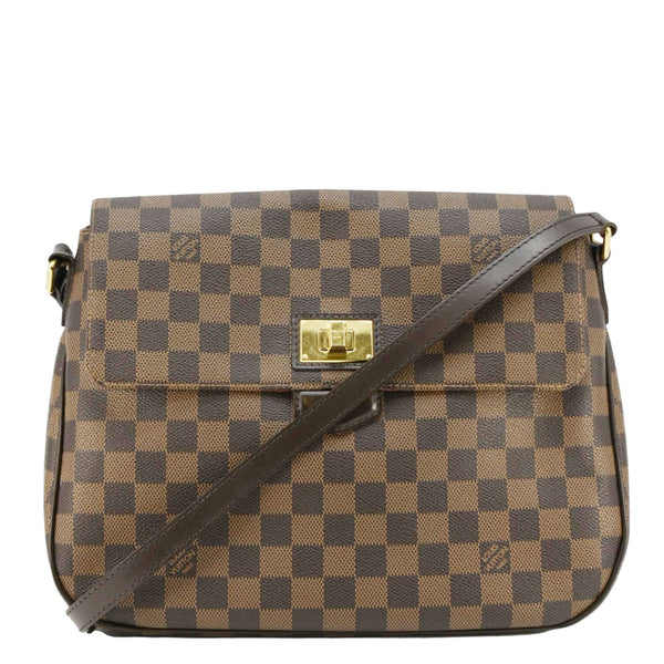 LOUIS VUITTON Besace Rosebery Damier Ebene Crossbody Bag Brown