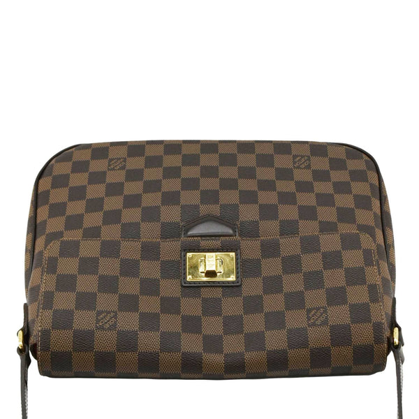 LOUIS VUITTON Besace Rosebery Damier Ebene Crossbody Bag Brown