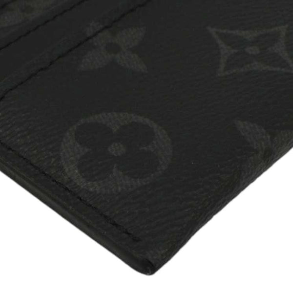 LOUIS VUITTON Monogram Eclipse Card Holder Black