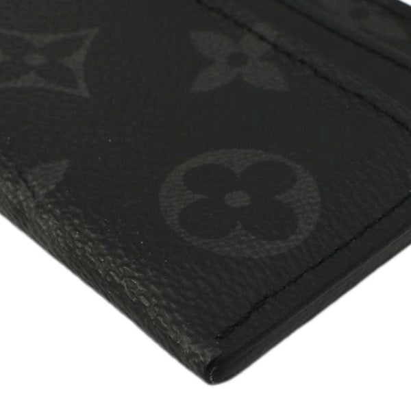 LOUIS VUITTON Monogram Eclipse Card Holder Black