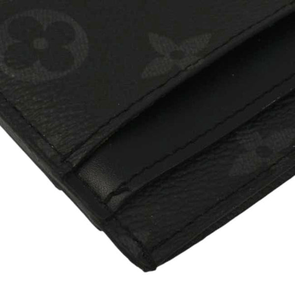 LOUIS VUITTON Monogram Eclipse Card Holder Black