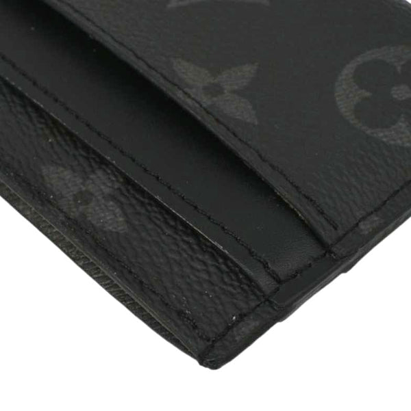 LOUIS VUITTON Monogram Eclipse Card Holder Black