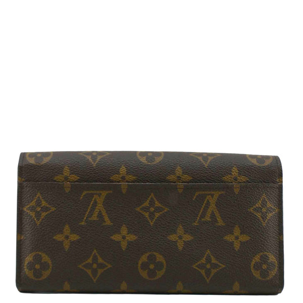 LOUIS VUITTON Sarah Monogram Canvas Wallet Brown