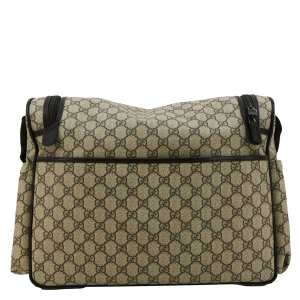 GUCCI Diaper GG Supreme Monogram Canvas Shoulder Bag Beige back look