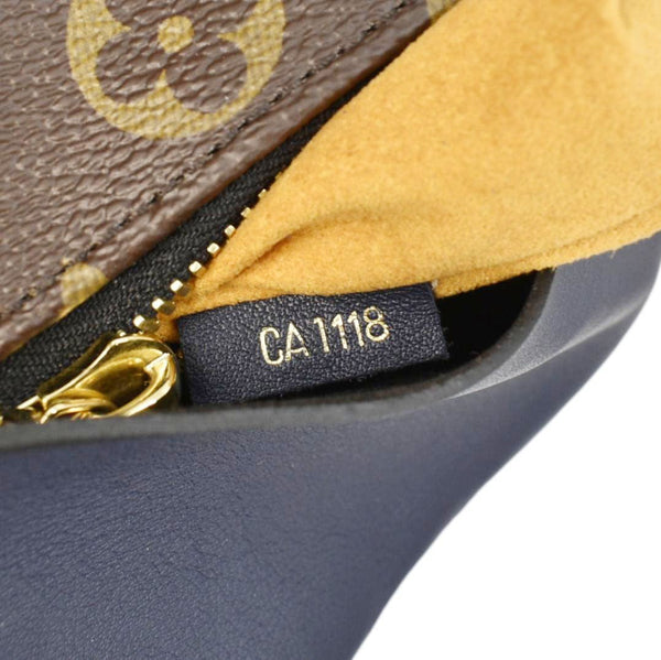 LOUIS VUITTON Tuileries Besace Monogram Canvas Shoulder Bag Navy Blue