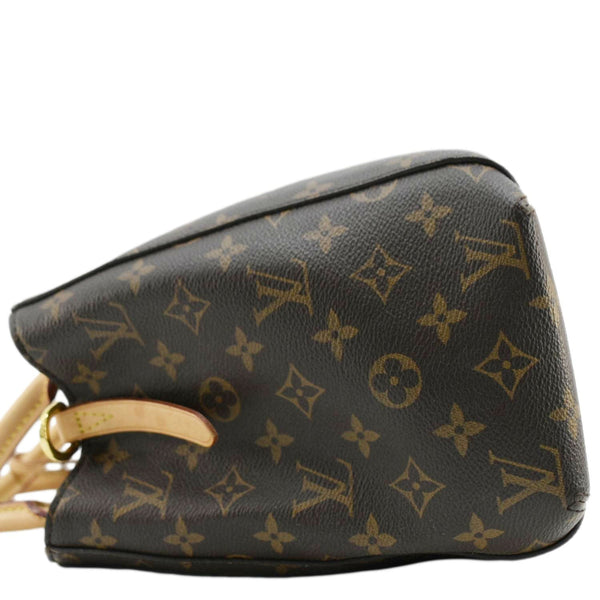 LOUIS VUITTON Montaigne MM Monogram Canvas Shoulder Bag Brown