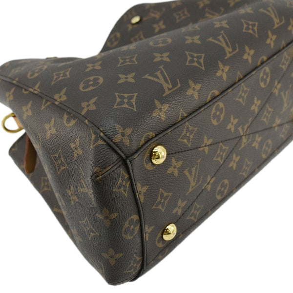 LOUIS VUITTON Montaigne MM Monogram Canvas Shoulder Bag Brown