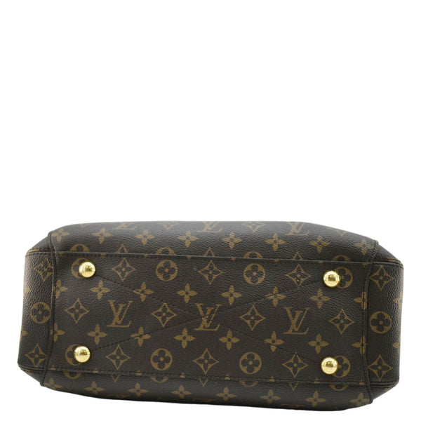 LOUIS VUITTON Montaigne MM Monogram Canvas Shoulder Bag Brown