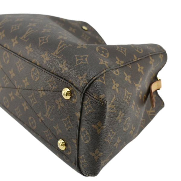 LOUIS VUITTON Montaigne MM Monogram Canvas Shoulder Bag Brown