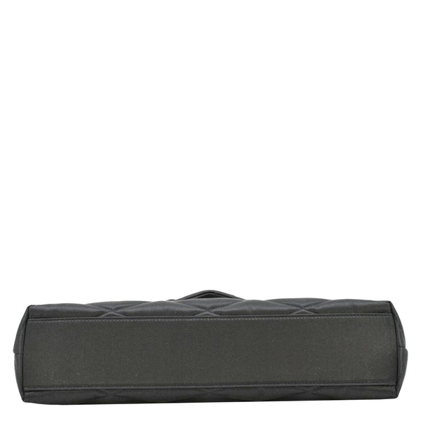 YVES SAINT LAURENT Sade Large Satin Clutch Black