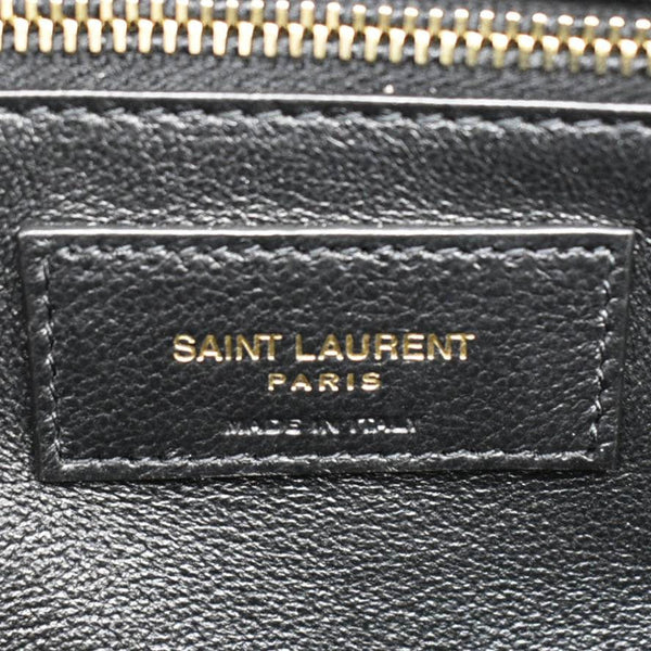 YVES SAINT LAURENT Sade Large Satin Clutch Black