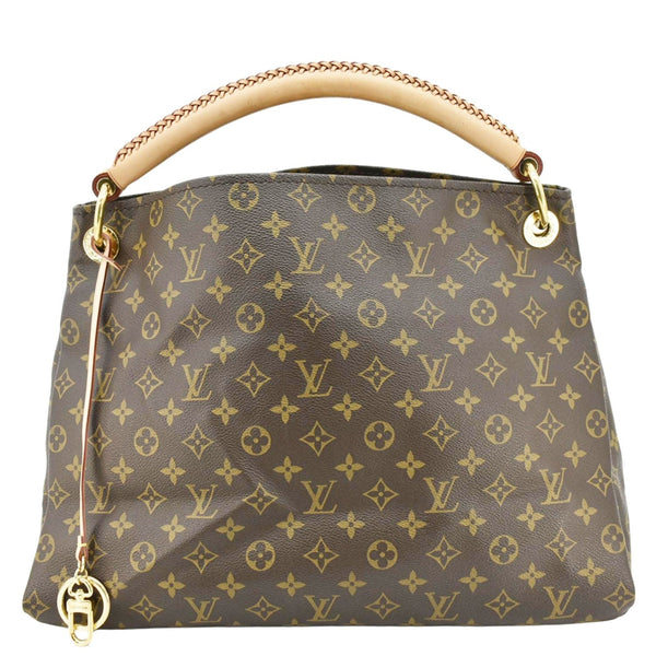 LOUIS VUITTON Artsy MM Monogram Canvas Hobo Shoulder Bag Brown